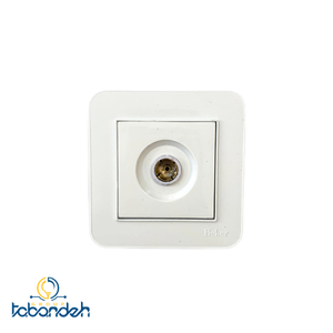 پریز آنتن BEKER مدل آتا سفید با قاب سفید 